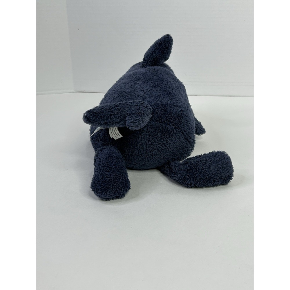 Jellycat London Toothy Shark Stuffed Animal Plush Dark Blue + Cream - Picture 5 of 12